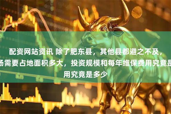 配资网站资讯 除了肥东县，其他县都避之不及，赛车场需要占地面积多大，投资规模和每年维保费用究竟是多少